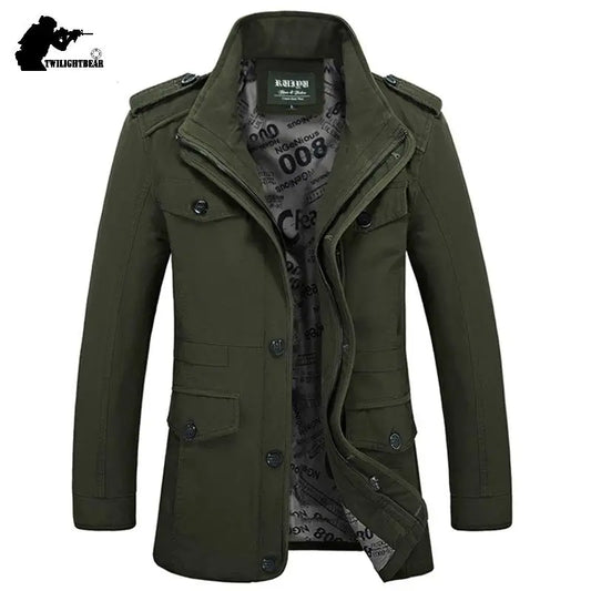 Herren Militärstil Freizeitjacke – Modische Outdoor Übergangsjacke