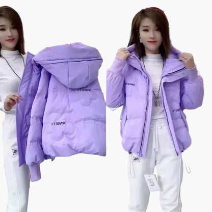 Damen Winter Steppjacke mit Kapuze – Modische Freizeitjacke für kalte Tage