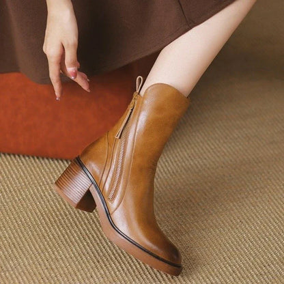 Damen Stiefelette mit Absatz – Eleganter Komfortschuh für Alltag & Büro