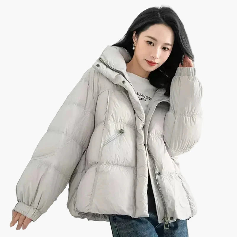 Damen Winter Steppjacke mit Kapuze – Modisch, Warm & Bequem für Alltag und Freizeit