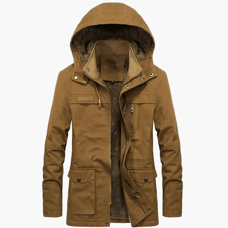 Herren Winterjacke mit Kapuze – Klassischer Parka für Outdoor und Alltag