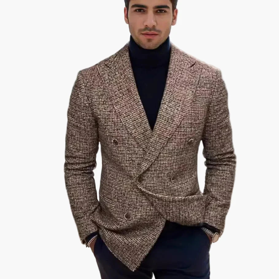 Herren Doppelreihiger Blazer – Eleganter Business & Freizeit Look