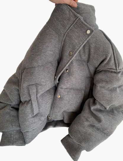 Damen Steppjacke Casual Oversize Street Style für Alltag und Freizeit