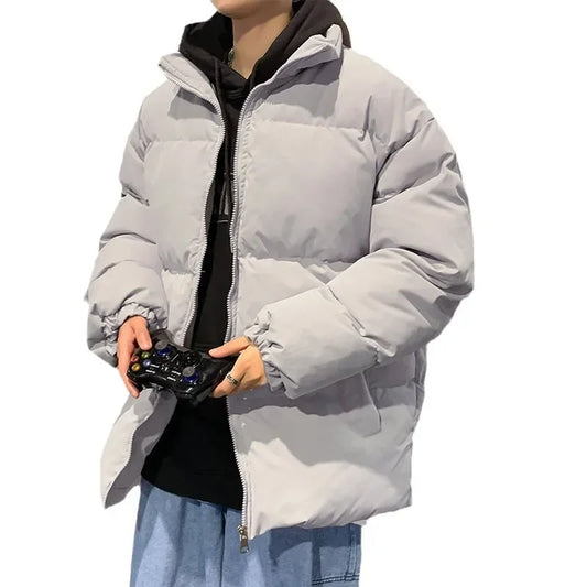 Herren Steppjacke im lässigen Streetwear-Stil – Winterjacke für Alltag, Schule & Freizeit