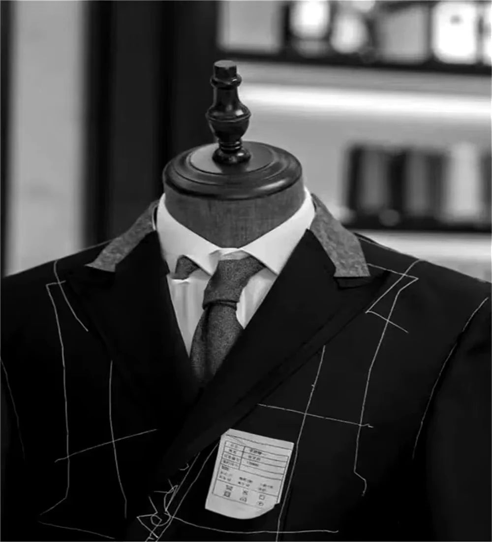 Herren Sakko im klassischen Business-Stil – Eleganter Herringbone Blazer für Büro & festliche Anlässe