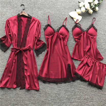 Elisa - Netzkleid Nachtwäsche-Set für Damen