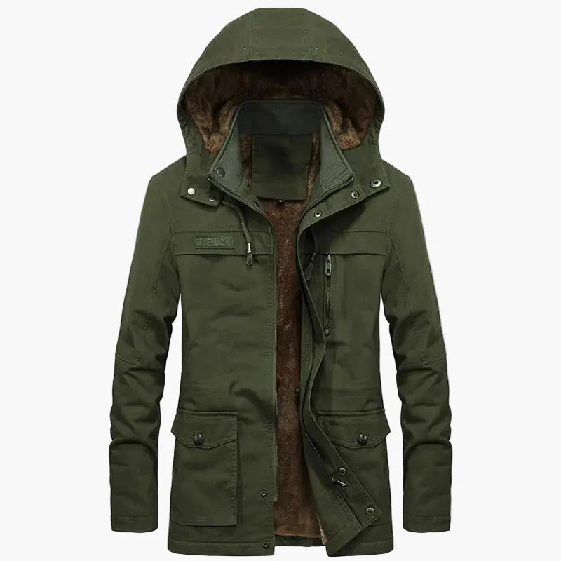 Herren Winterjacke mit Kapuze – Klassischer Parka für Outdoor und Alltag