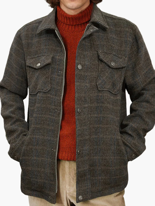 Herren Wolljacke im Vintage-Stil für Freizeit und Alltag