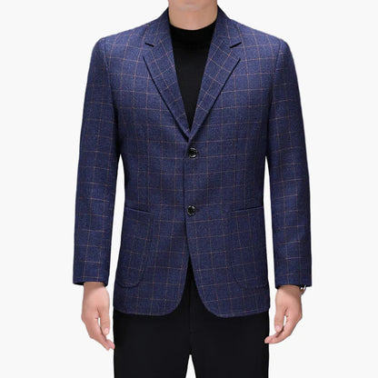 Herren Business Casual Blazer – Modernes Karomuster für Büro und Alltag