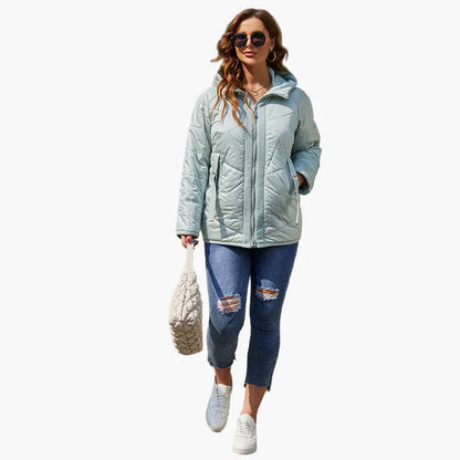 Damen Steppjacke Übergangsjacke Casual Alltag Komfort