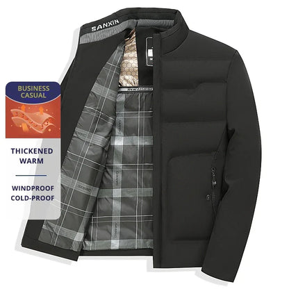 Herren Business Casual Winterjacke – Winddicht, Kälteschutz, Alltag & Büro