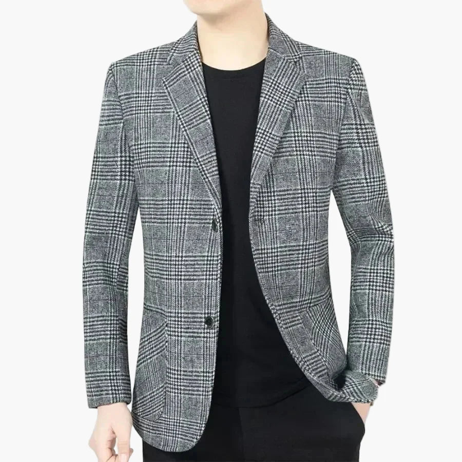 Herren Modernes Karierter Blazer – Eleganter Freizeit- und Business-Look