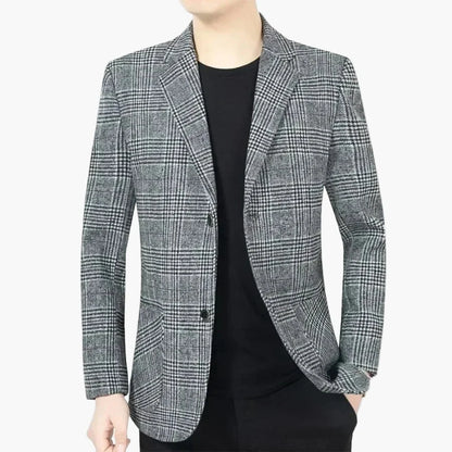 Herren Modernes Karierter Blazer – Eleganter Freizeit- und Business-Look
