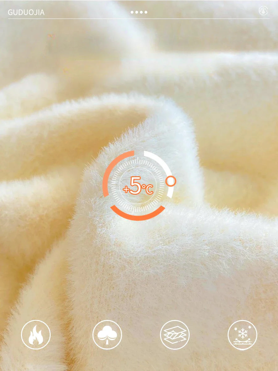 Damen Rollkragen Pullover Crop Top Winter Warm Strickmode Freizeit