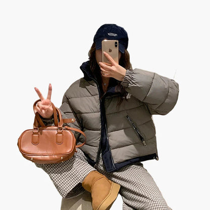Damen Winter Steppjacke Kurz Geschnitten – Modische Übergangsjacke für Freizeit & Alltag