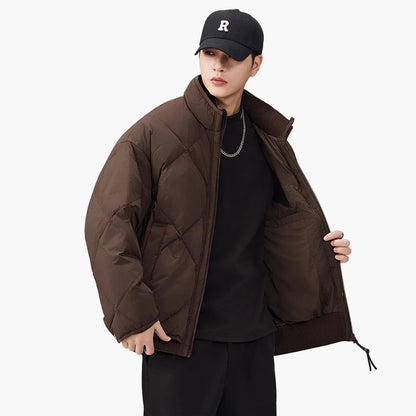 Herren Steppjacke im Oversized-Look für Freizeit und Alltag