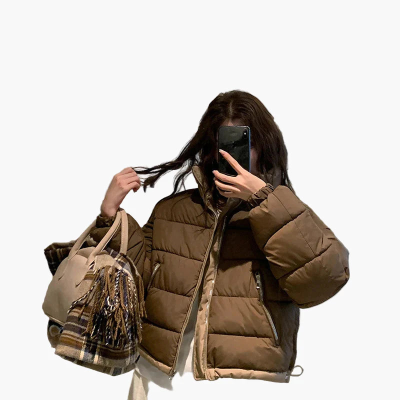 Damen Winter Steppjacke Kurz Geschnitten – Modische Übergangsjacke für Freizeit & Alltag