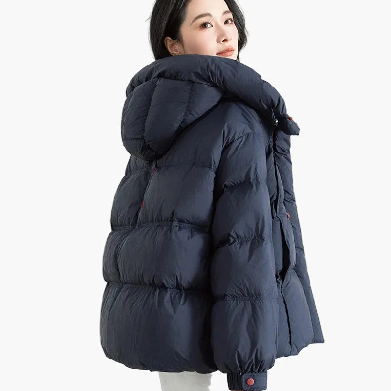 Damen Winter Steppjacke mit Kapuze – Modisch, Warm & Bequem für Alltag und Freizeit