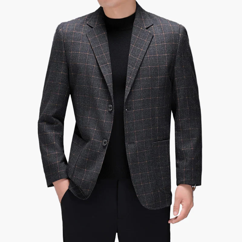 Herren Business Casual Blazer – Modernes Karomuster für Büro und Alltag