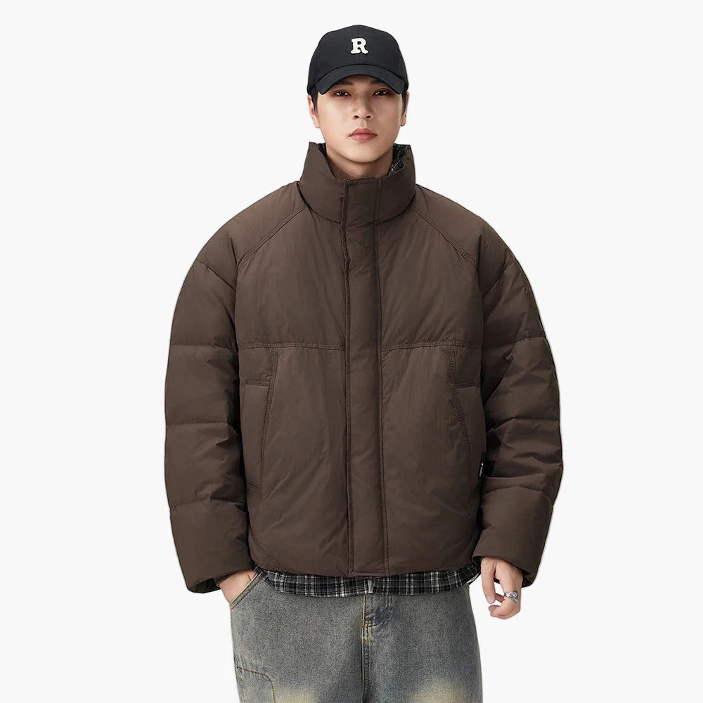 Herren Oversize Steppjacke – Lässiger Streetstyle Wintermantel für Alltag und Freizeit