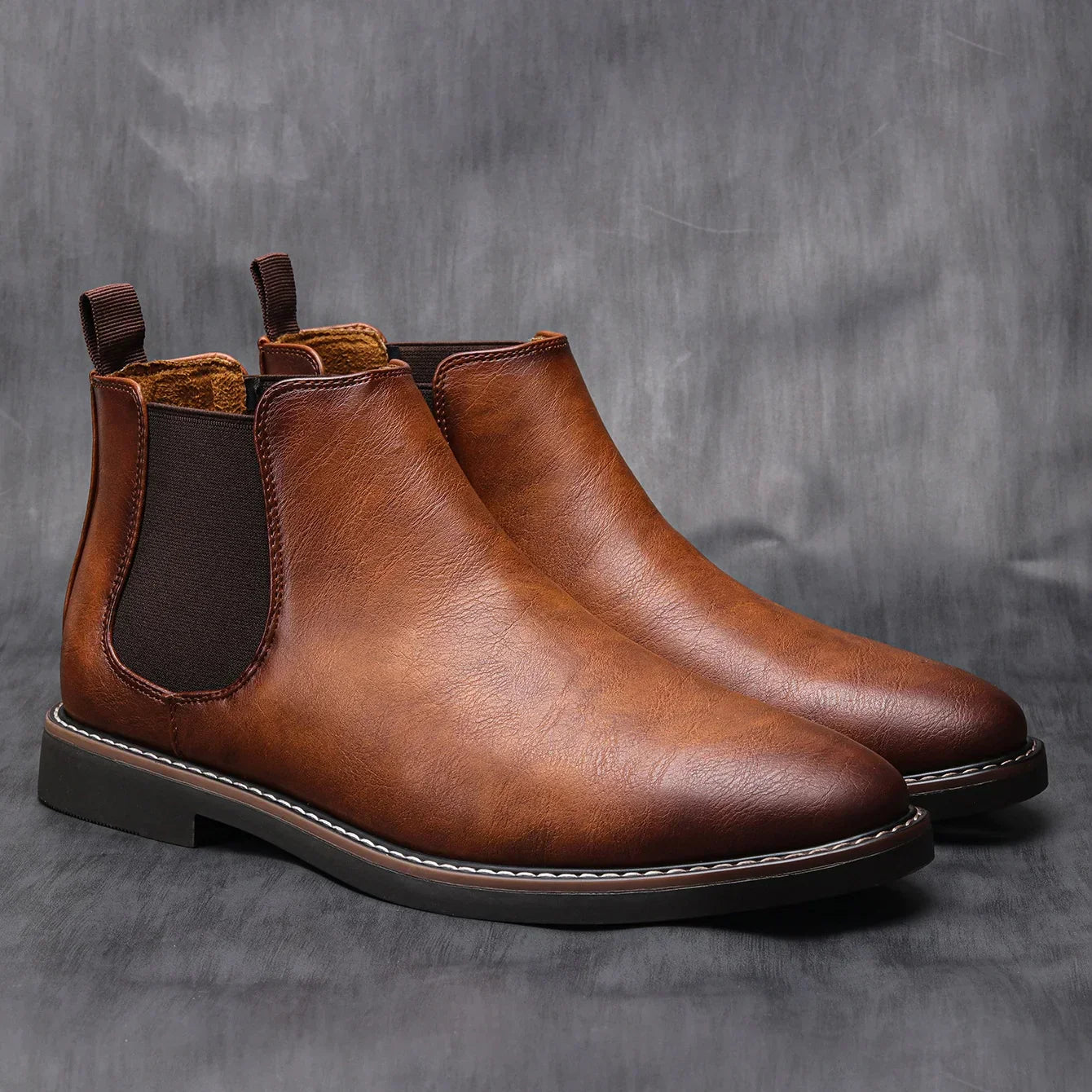 Herren Chelsea Boots Klassisch Modern Vielseitig Business & Freizeit