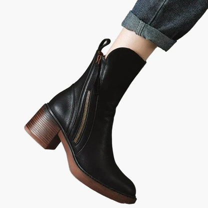 Damen Stiefelette mit Absatz – Eleganter Komfortschuh für Alltag & Büro