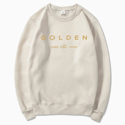 Robin – Unisex Kapuzenpullover mit Golden-Print