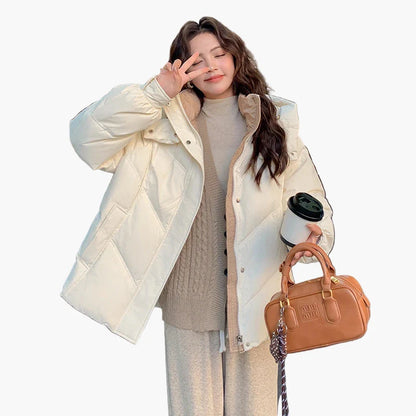 Damen Winter Steppjacke im Oversized-Look – Modisch & Warm für Alltag und Freizeit