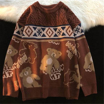 Elena - Hässlicher Weihnachtspulli - Niedlicher Bärenpullover für Paare