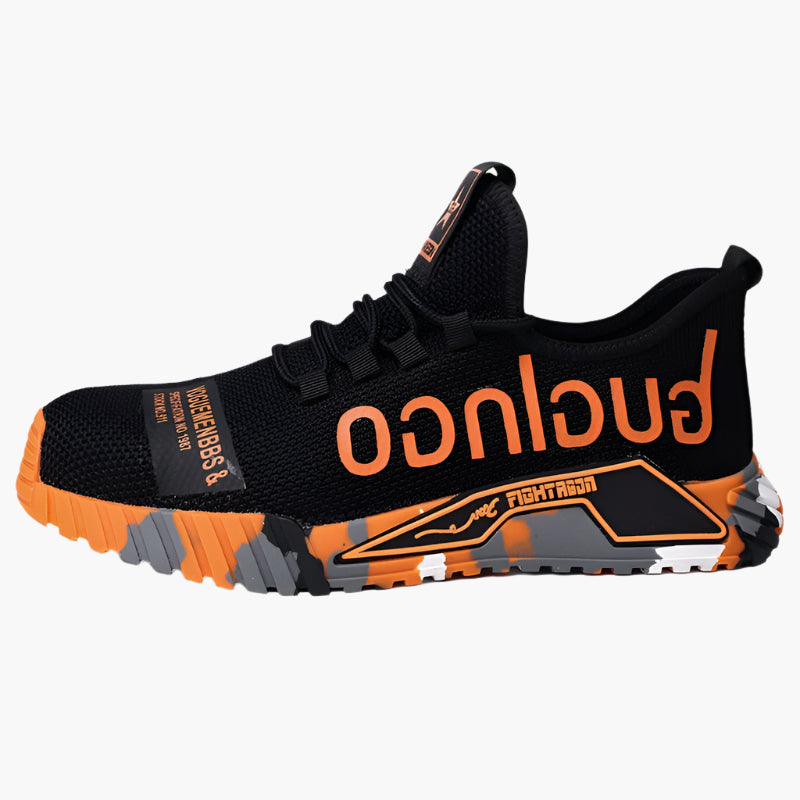 Herren Arbeitsschuhe Sicherheits Sneaker mit Stahlkappe – Atmungsaktive und Leichte Berufsschuhe für Baustelle & Outdoor