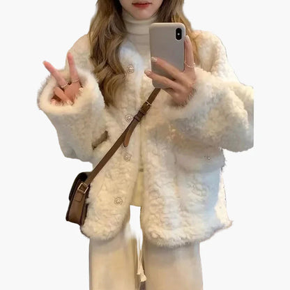 Damen Teddyjacke im angesagten Winter-Stil – Kuscheliger Freizeit-Begleiter mit modischer Optik