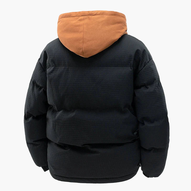 Herren Winter Steppjacke mit Kapuze – Modischer Outdoor Mantel, Lässiger Stil