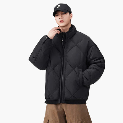 Herren Steppjacke im Oversized-Look für Freizeit und Alltag