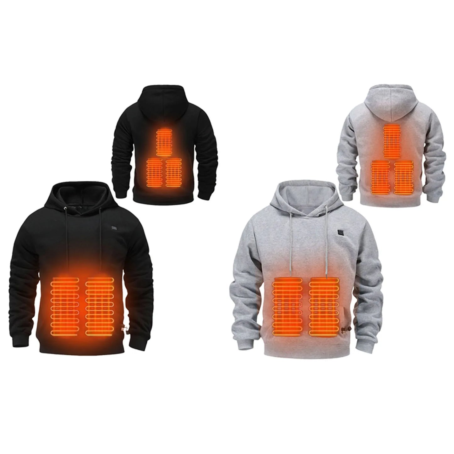 Morten - Winter-Hoodie mit USB-Heizung