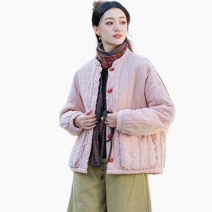 Damen Steppjacke im Vintage-Stil – Bequeme Freizeitjacke für Herbst & Winter