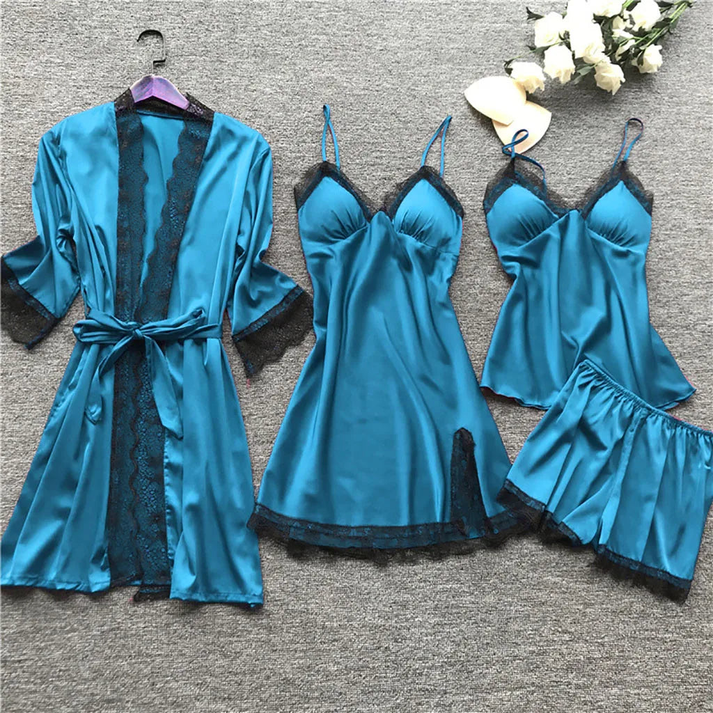 Elisa - Netzkleid Nachtwäsche-Set für Damen