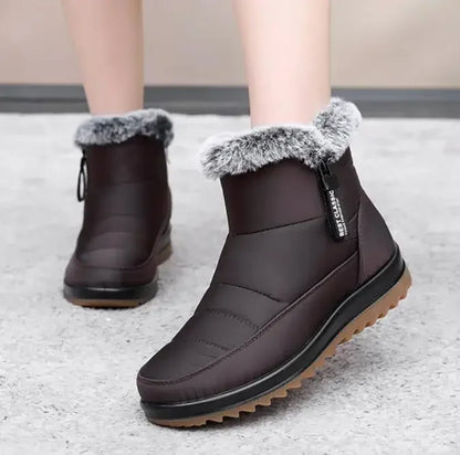 Sophie – Damen Winterstiefel mit doppeltem Reißverschluss und Fütterung