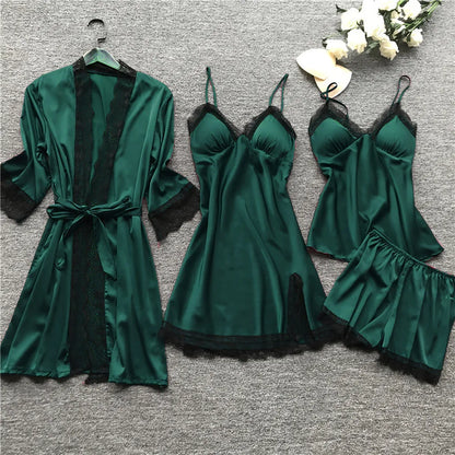 Elisa - Netzkleid Nachtwäsche-Set für Damen