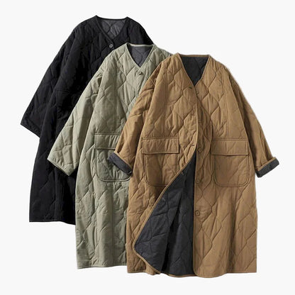 Damen Steppmantel Oversize Herbst Winter Freizeitmode