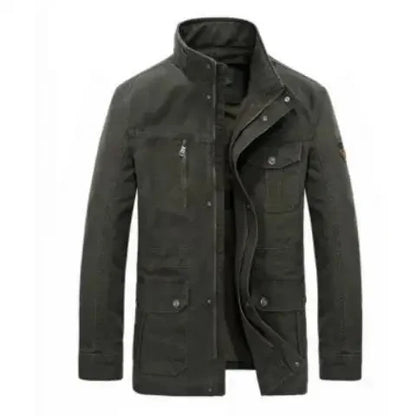 Herren Freizeitjacke mit Stehkragen und Mehrfachtaschen – Lässige Übergangsjacke für Alltag & Outdoor