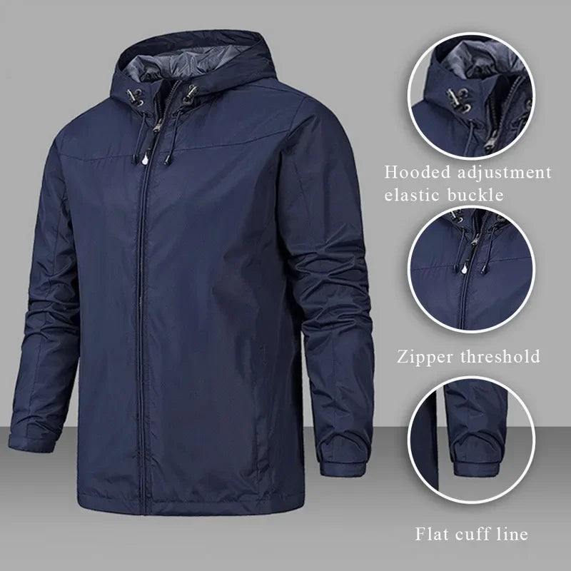 Lukas - Herren Outdoor-Windjacke für Frühling und Herbst - Wasserdicht und Atmungsaktiv