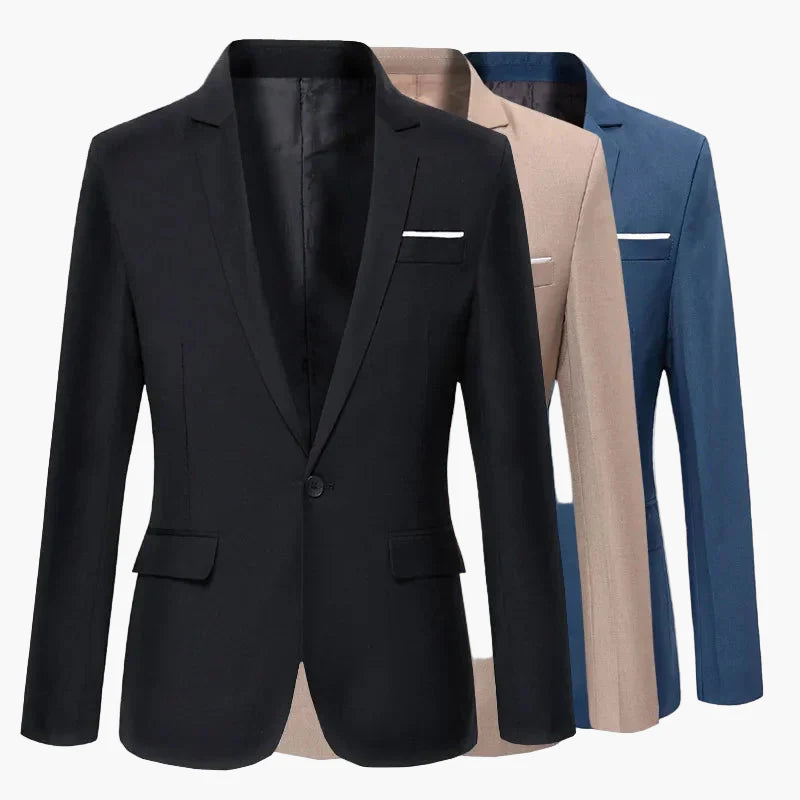 Herren Business Sakko – Klassischer Einreiher Blazer, Modernes Design, Ideal für Büro und festliche Anlässe