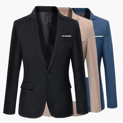 Herren Business Sakko – Klassischer Einreiher Blazer, Modernes Design, Ideal für Büro und festliche Anlässe