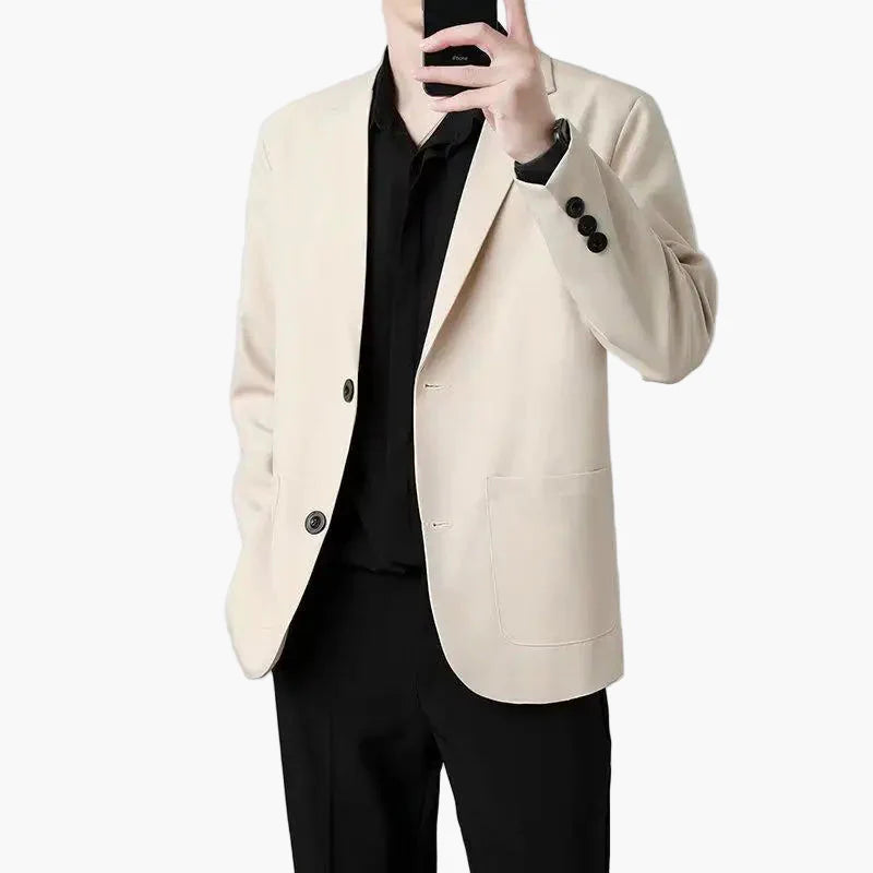 Herren Blazer Modern Business Casual Sakko Eleganter Stil für Büro und Alltag