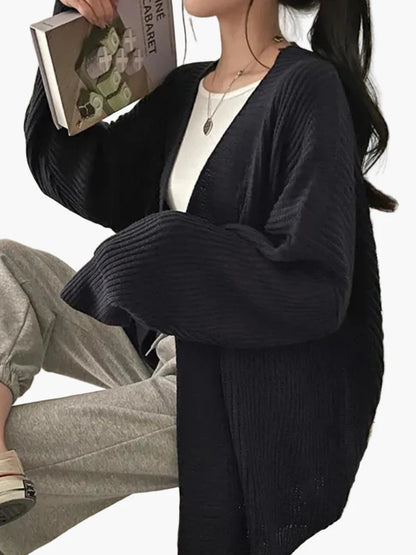 Damen Strick-Cardigan Oversized – Lässig & Bequem für Alltag und Freizeit