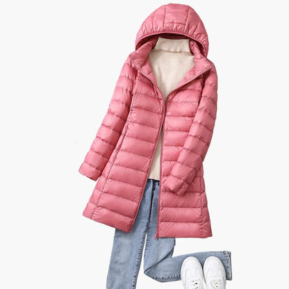 Damen Steppmantel mit Kapuze – Modischer Wintermantel für Alltag und Outdoor