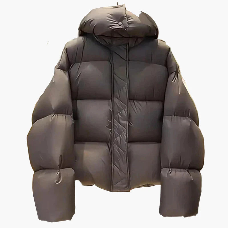 Herren Oversized Daunenjacke – Urban Puffer Winterjacke mit Kapuze für Freizeit & Outdoor