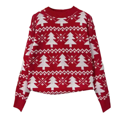 Natalia - Hässlicher Weihnachtspulli - Weihnachtlicher Tannenbaum Pullover