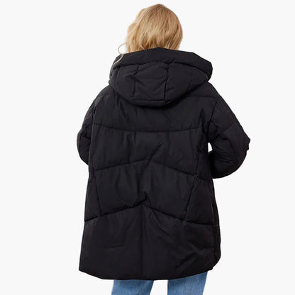 Damen Winter Steppjacke mit Kapuze – Modische warme Outdoorjacke für Alltag und Freizeit