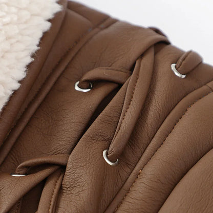 Damen Winterjacke im modernen Mantelstil mit Gürtel und kuscheligem Kragen – Stilvolle Jacke für kalte Tage